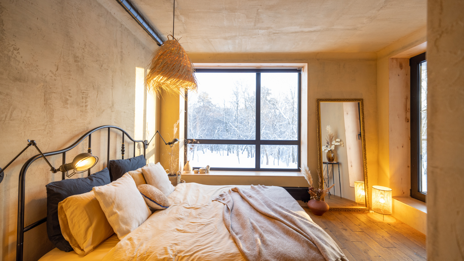 Boho cottage bedroom